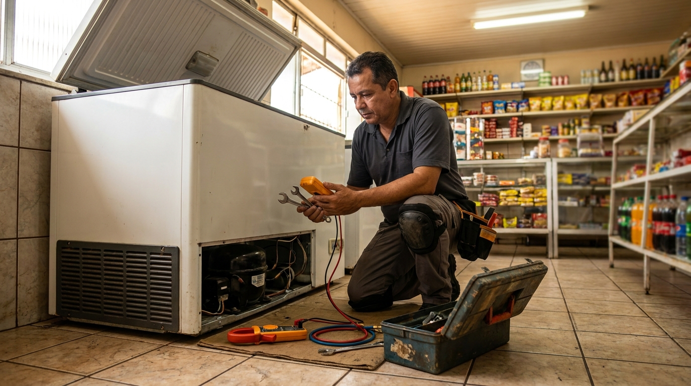 Técnico de conserto de freezer em residência em Caxias do Sul‑RS